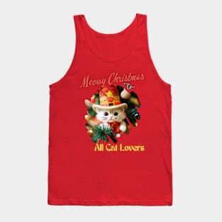 Meowy Christmas Tank Top